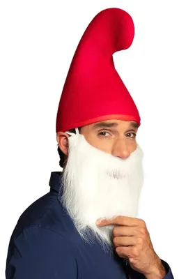 Produktbild von Weißer Bart Kostüm – Langer Vollbart für Nikolaus, Zwerg & Karneval