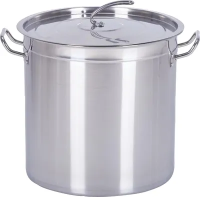 Produktbild von Große Suppenpfanne aus Edelstahl - 15L Kochtopf für die professionelle Küche