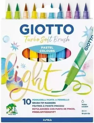 Produktbild von GIOTTO Pinselstifte Turbo Soft Brush 10 Stück Kartonetui