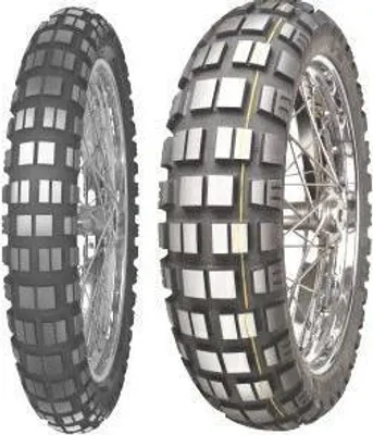 Immagine prodotto di MITAS E-10 DAKAR 140/80 B17 TL 69T, striscia gialla, pneumatico posteriore M+S