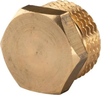 Produktbild von Messing Gewinde-Fitting Stopfen 1/2'AG (DN 15) - schwere Ausführung