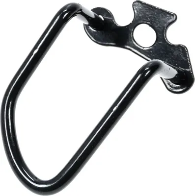 Produktbild von Fahrrad Schaltwerk Schutz Bügel 80 mm lang Stoßsicher Schwarz Glanz
