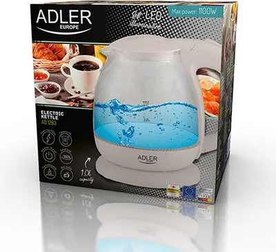 Obrázok produktu pre Adler AD 1283C rýchlovarná kanvica 1 L 900 W krémová