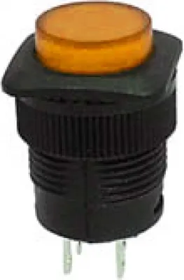 Immagine prodotto di Interruttore a pulsante Off-(On) con led arancione