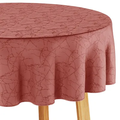 Produktbild von Tischdecke 130 x 130 cm Rund Rosa Waschbar