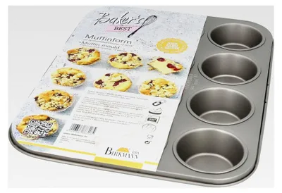 Produktbild von Muffinform, Ø 7 cm, 12 Stück, mit Antihaftbeschichtung