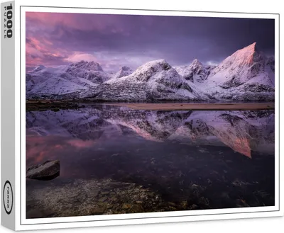 Produktbild von raxxa Premium-Puzzle "Sonnenaufgang Flakstad-1", 1000 Teile