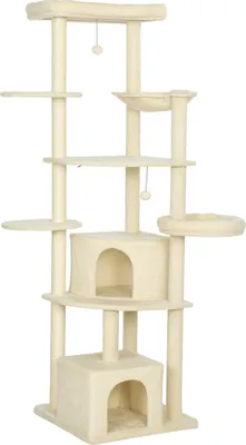 Produktbild von Kratzbaum, 2m, mehrstufig, Sisal, Hängematte, Beige