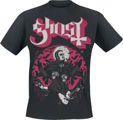 Produktbild von Ghost T-Shirt Herren Guitars schwarz Band-Merch, Bands 100% Baumwolle 4XL