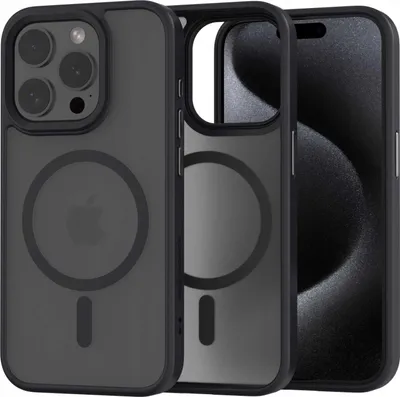 Zdjęcie produktu dla Etui magnetyczne do MagSafe SPACECASE Hybrid Mag do iPhone 15 Pro Czarny