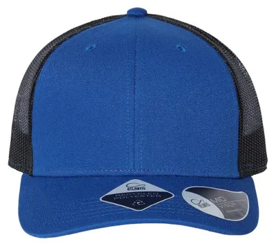 Productafbeelding van Atlantis Headwear - "Bryce" truckerpet LT1245 (one size) (koningsblauw/zwart)