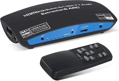 Obrázok produktu pre SPACETRONIC 4K HDMI prepínač 4x1 s extraktorom SPH-RAE04