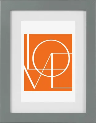 Produktbild von WOLTU Bilderrahmen Fotorahmen Holzrahmen, Fotogalerie mit Papier-Passepartout, aus MDF Platte, grau, 30x40cm