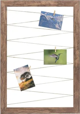 Produktbild von FC Fotohalter Pinnwand Fotorahmen Eiche Dunkelbraun Neo Collage Line FC 53G Bilderrahmen inklusive CLAMARO , Größe:60x80cm (Hochformat)