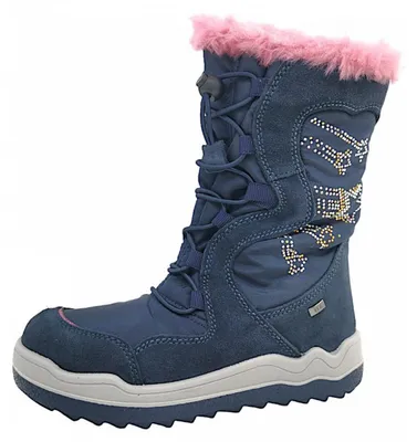 Image de Imac FROSTY : Bottes d'hiver pour filles, modèle bleu, chaussures de loisirs