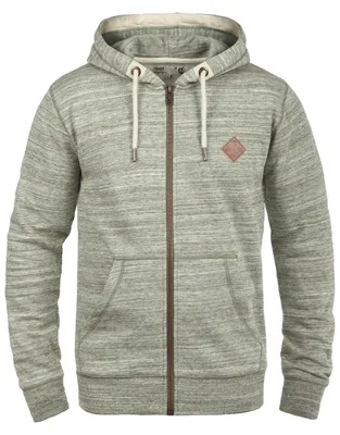 Produktbild von Solid SDCraig Herren Sweatjacke Kapuzenjacke Hoodie mit Kapuze Kordelzug Reißverschluss Kängurutasche Baumwollmischung Regular fit