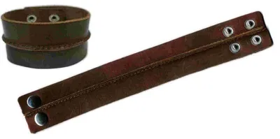 Image de The Rock Shop Lederarmband - Basic Braun