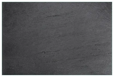 Produktbild von Wallario Küchenrückwand aus Glas, Größe: 90 x 60 cm, Motiv: Schwarze Schiefertafel Optik - Steintafel | Spritzschutz | abwischbar | pflegeleicht | in