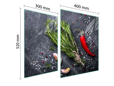 Produktbild von Glasschutzplatte Für Herd 70X52 Schiefer
