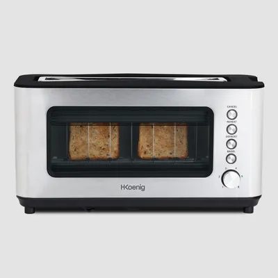 Produktbild von H.Koenig 2 Scheiben Toaster mit transparentem Fenster VIEW7