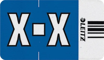 Produktbild von Orgacolor Buchstabensignal X VE=10x250 Stück dunkelblau