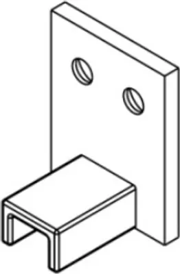 Produktbild von Schüco Befestigungseinheit automatische Türabdichtung 1-flg. 267939