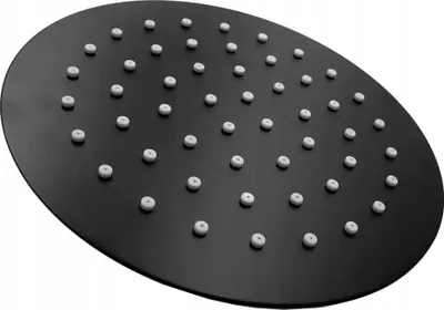 Immagine prodotto di Granitan | Doccia a pioggia SLIM 20 cm - Nero - Acciaio inossidabile - Tecnologia AntiCalc - Design moderno