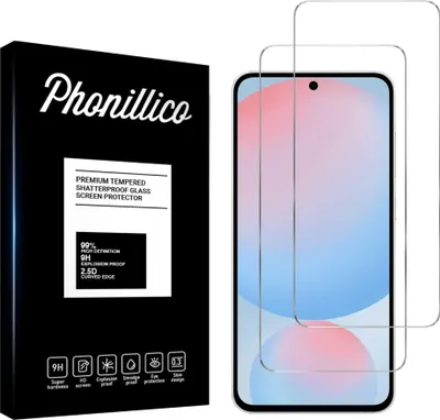Zdjęcie produktu dla Szkło hartowane do Samsung Galaxy S24 FE [2 sztuki] Folia ochronna na ekran odporna na zarysowania Phonillico®