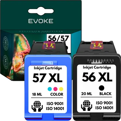 Produktbild von 🔥 Patronen für HP 56 57 C6656AE C6657AE 🖨️️ Deskjet Officejet 1315 5150 5500 5850 ❇️
