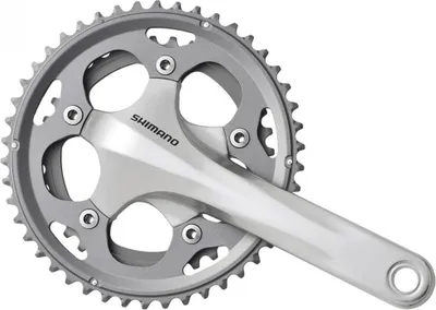 Produktbild von SHIMANO Kurbelgarnitur FC-CX50 - 10-fach, 170 mm, 46-36 Zähne, 36 Zähne, Silb...