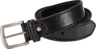 Produktbild von Herren Gürtel Jeans Anzug Kunstleder Gurt Männer 30602 Schwarz 95 cm
