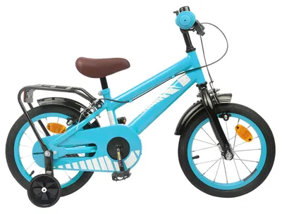 Immagine prodotto di Bicicletta per bambini vidaXL da 14 pollici per bambini dai 3 ai 5 anni, azzurro cielo