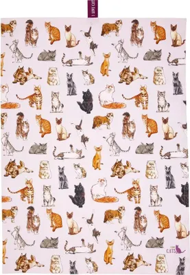 Produktbild von Coppenrath Verlag GmbH & Co.KG Geschirrtuch - I love cats (cats & dogs) 3