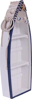 Produktbild von Bootsregal 051, Stand- oder Hängeregal, Maritim 48 x 19,5 x 8 cm, Shabby Look