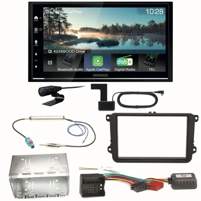 Produktbild von Kenwood DMX7722DABS Android Auto Einbauset für Beetle Jetta Sharan Tiguan T5