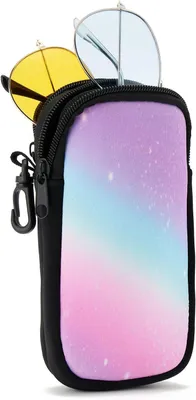 Image de Étui à lunettes à 2 compartiments, organisateur de voyage pour lunettes de soleil, étui de protection léger