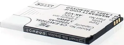 Produktbild von Akku für Emporia Pure Li-Ion 3,7 Volt 1050 mAh schwarz.