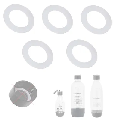 5 O-Ringe Dichtung für Sodastream D57 Flaschen