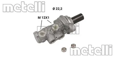 Produktbild von METELLI 05-1280 Bremszylinder Hauptbremszylinder für RENAULT KANGOO Express (FW0/1) KANGOO / GRAND KANGOO (KW0/1) KANGOO BE BOP (KW0/1)