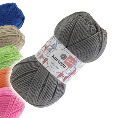 Produktbild von 100g Strickgarn Kartopu BABY ONE Antipilling Babywolle Babystrickgarn, 45 Farben