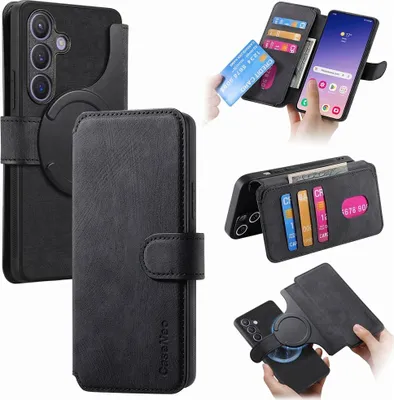 Produktbild von Samsung Galaxy S25 Hülle - CaseNeo 2-in-1 Klapphülle & Back Cover - Schwarz
