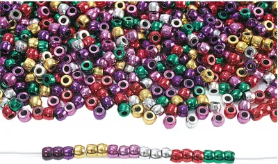 Immagine prodotto di Colorations - Perline per imbastire colori metallici in sacchetto, 453 grammi