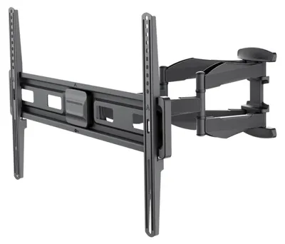 Image de Goobay 71199 Basic Support TV mural Basic FULLMOTION (L), noir - Support pour téléviseur de 37 à 80 pouces (94 - 203 cm), max. 45 kg, entièrement mobile (pivotant et inclinable)