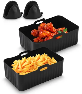 Image de 2 moules en silicone pour friteuse à air