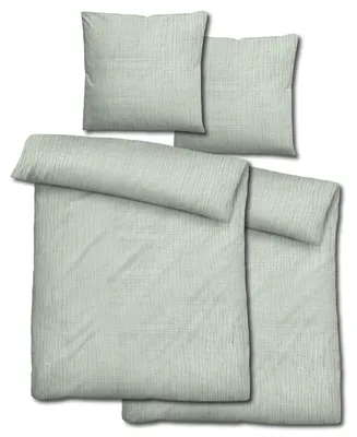 Immagine prodotto di Set doppio di lenzuola in mussola Sleezzz® color verde, dimensioni 155 x 220 cm + 80 x 80 cm