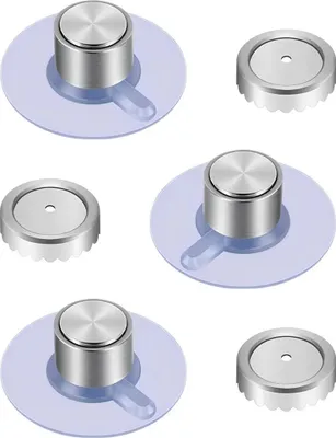 Produktbild von 3er Set Magnetischer Seifenhalter, Saugnapf – Starke Befestigung, Duschseifenhalter ohne Bohren, Edelstahl Magnet für Bad und Küche