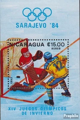 Produktbild von Briefmarken Nicaragua 1983 Mi Block153 (kompl.Ausg.) postfrisch Olympische Winterspiele 84