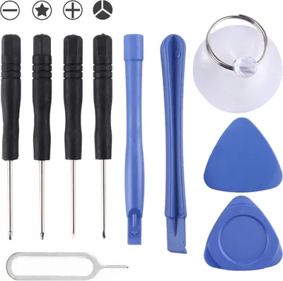 Produktbild von 10in1 Reparatur Tool Kit Profi Reparatur Werkzeug Set Schraubendreher Reparatur Öffnung Werkzeug Set Zerlegen Reparatur Werkzeug Set Tool Kit für Apple iPhone XS Max XS XR X 8 8+ 7 7+ SE 6 6+ 6S 6S+ 5 5S 5C 4 4S 3G 3GS