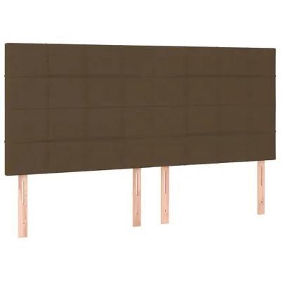 Produktbild von vidaXL Kopfteil Dunkelbraun 160 x 5 x 118/128 cm Stoff