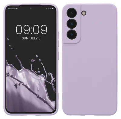 Produktbild von kwmobile Handyhülle für Samsung Galaxy S22 Hülle - weiches Handy Silikon Case - Schutzhülle Cover - Lavendel